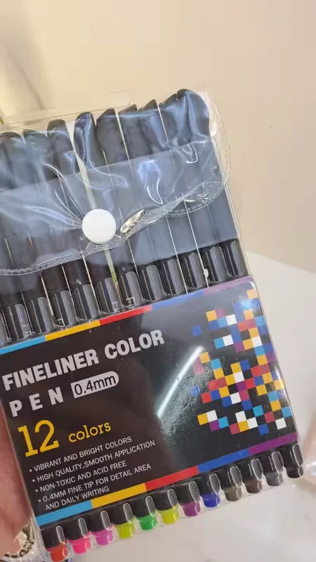 پک 12 رنگ روان نویس نوک نمدی